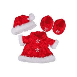 Design a Bear Mrs Santa Outfit Lėlių Drabužiai
