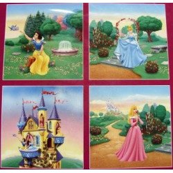 Dekoracija Lipni Disney Princesė 4vnt.
