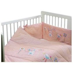 Bunny & Chick vaikiškos lovytės užklotas- Pink