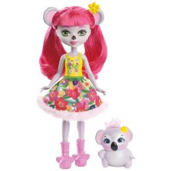 Lėlė Enchantimals Koala Karina su gyvūnėliu